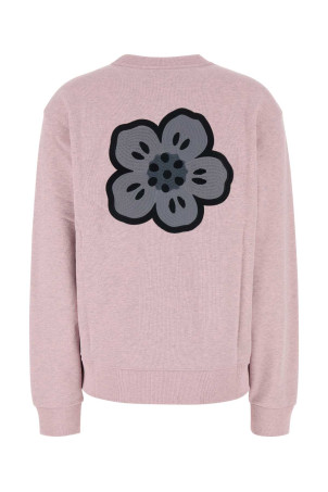 Свитшот из хлопка меланжевого розового цвета KENZO (FF65SW2544MC) Свитшот из хлопка меланжевого розового цвета KENZO (FF65SW2544MC)