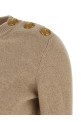 Еко-кашеміровий светр на ґудзиках Бежевий BALMAIN FF1KD095KI870BX Еко-кашеміровий светр на ґудзиках Бежевий BALMAIN FF1KD095KI870BX
