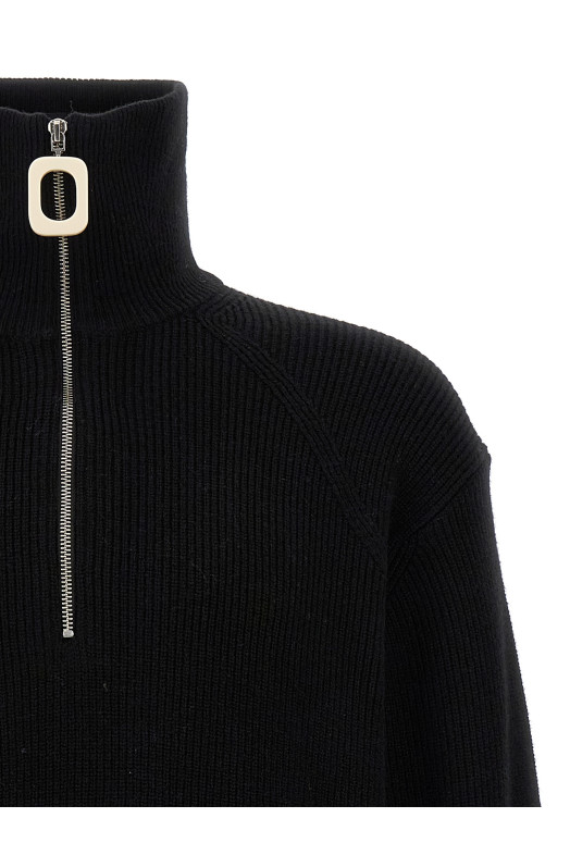 Half zip sweater Black Half zip sweater Black