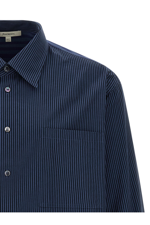 Сорочка «Patchword Striped» Синя SH0370PG1414888 Сорочка «Patchword Striped» Синя SH0370PG1414888