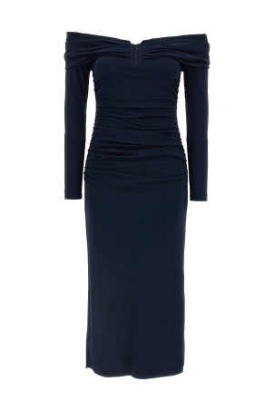 Сукня «Off-Shoulder 3/4 SLV Ruched Midi» синя P2515N501JRS493 Сукня «Off-Shoulder 3/4 SLV Ruched Midi» синя P2515N501JRS493