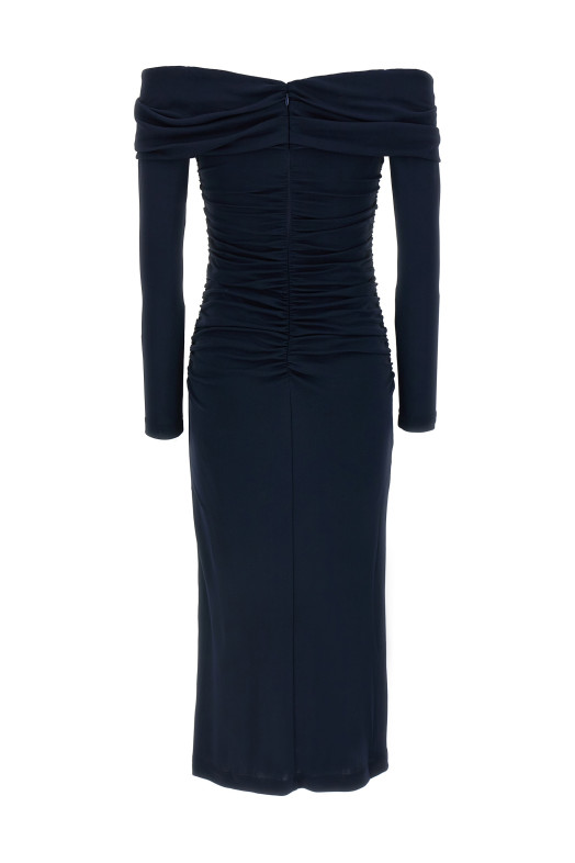 Сукня «Off-Shoulder 3/4 SLV Ruched Midi» синя P2515N501JRS493