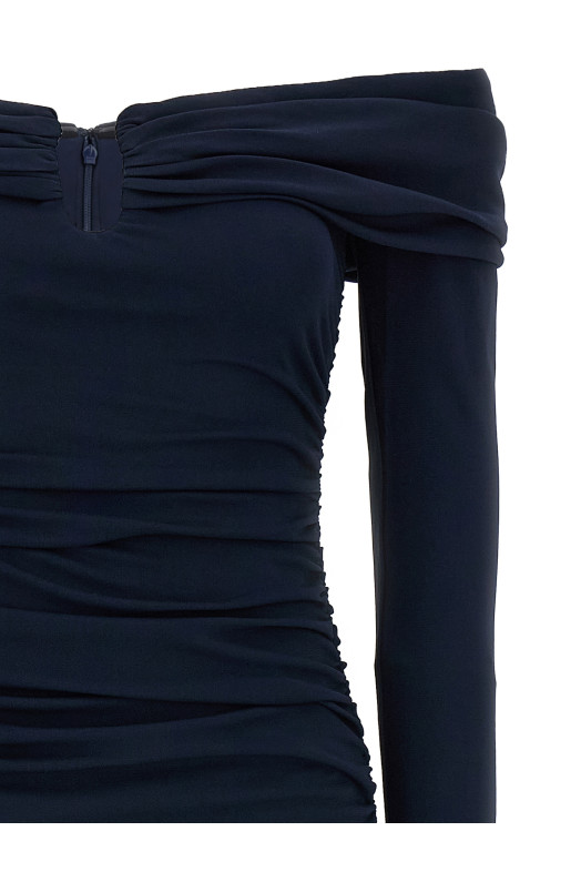 Сукня «Off-Shoulder 3/4 SLV Ruched Midi» синя P2515N501JRS493