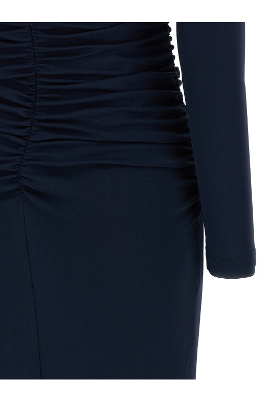 Сукня «Off-Shoulder 3/4 SLV Ruched Midi» синя P2515N501JRS493