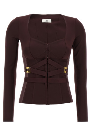 Бюстгальтер-жакет бордовий ELISABETTA FRANCHI GI16056E2EA4 Бюстгальтер-жакет бордовий ELISABETTA FRANCHI GI16056E2EA4