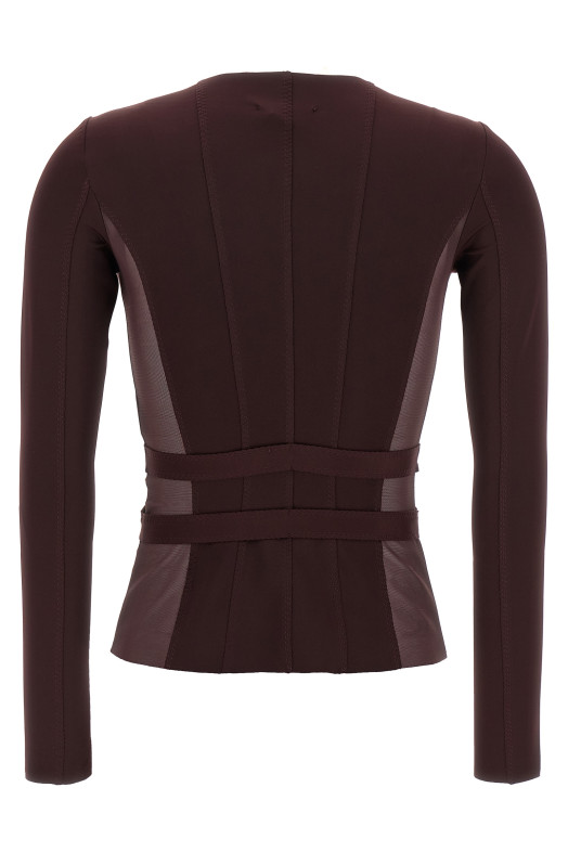 Бюстье-блейзер бордовый ELISABETTA FRANCHI GI16056E2EA4 Бюстье-блейзер бордовый ELISABETTA FRANCHI GI16056E2EA4