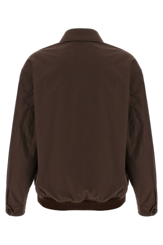 Panama cotton blouson Brown