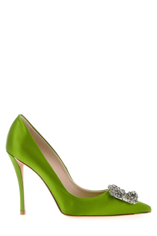 'Flower Strass' pumps Green