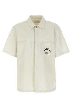 Logo embroidery shirt Beige Logo embroidery shirt Beige