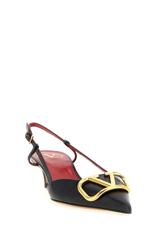 Slingback Valentino Garavani VLogo Signature Black Slingback Valentino Garavani VLogo Signature Black