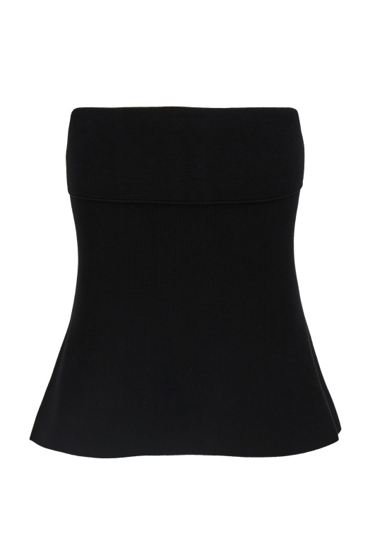 Топ з міланським швом Чорний TWIN SET 252TP341100006 Топ з міланським швом Чорний TWIN SET 252TP341100006