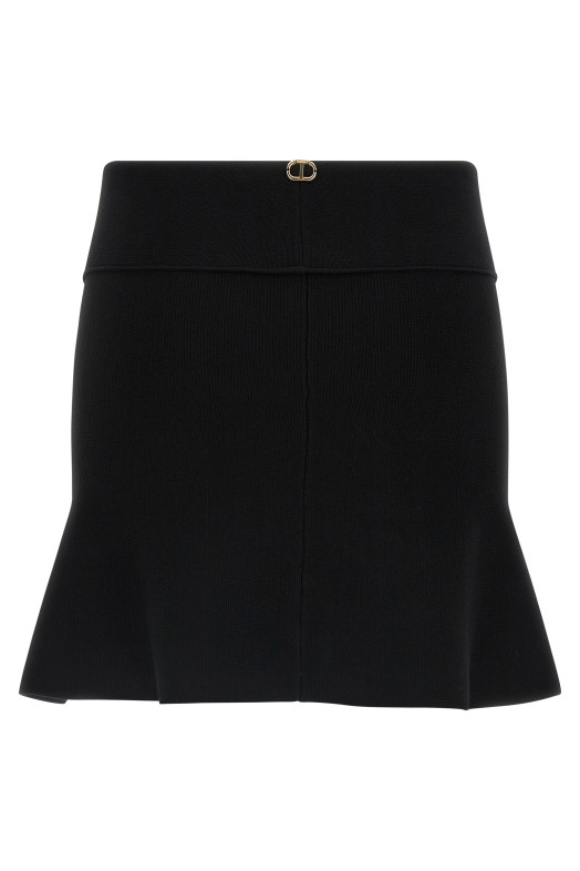 Топ з міланським швом Чорний TWIN SET 252TP341100006 Топ з міланським швом Чорний TWIN SET 252TP341100006