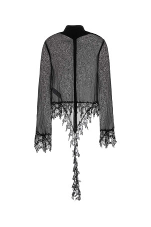 Черная шифоновая рубашка BLUMARINE (2C430A) Черная шифоновая рубашка BLUMARINE (2C430A)