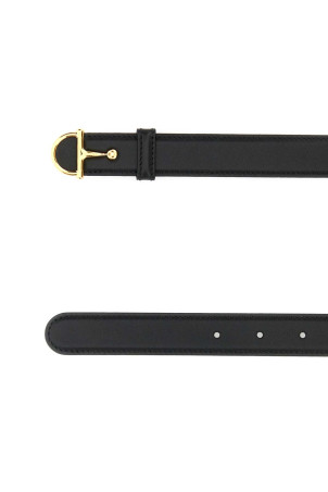Black leather belt Black GUCCI (836993AAEC2)