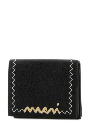 Чорний шкіряний гаманець Black MARNI (PFMO0105U1P6533) Чорний шкіряний гаманець Black MARNI (PFMO0105U1P6533)