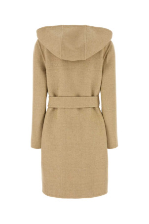 Бежевое двустороннее пальто из шерсти BURBERRY (8113069) Бежевое двустороннее пальто из шерсти BURBERRY (8113069)