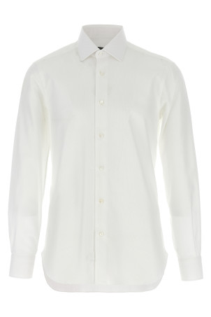 Honeycomb cotton shirt White Honeycomb cotton shirt White