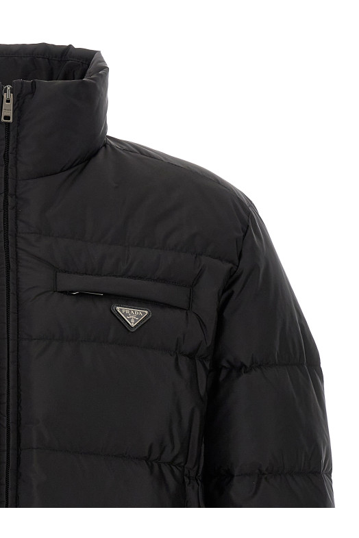 Nylon down jacket Black Nylon down jacket Black