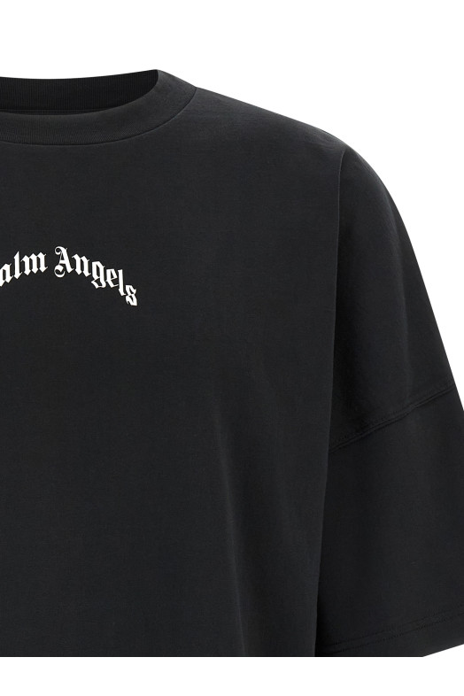 'Back Curved Logo' T-shirt Black-grey 'Back Curved Logo' T-shirt Black-grey