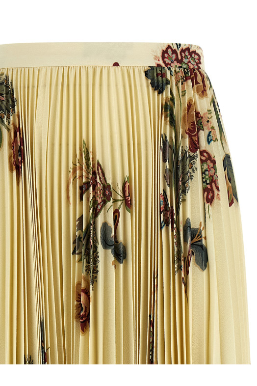 Pleated midi skirt Multicolor