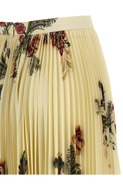 Pleated midi skirt Multicolor