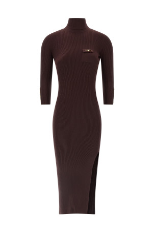 Вязаное платье бордо ELISABETTA FRANCHI AM23B56E2EA4 Вязаное платье бордо ELISABETTA FRANCHI AM23B56E2EA4