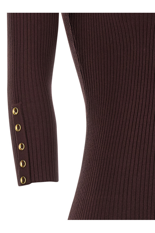 Трикотажне плаття бордо ELISABETTA FRANCHI AM23B56E2EA4 Трикотажне плаття бордо ELISABETTA FRANCHI AM23B56E2EA4