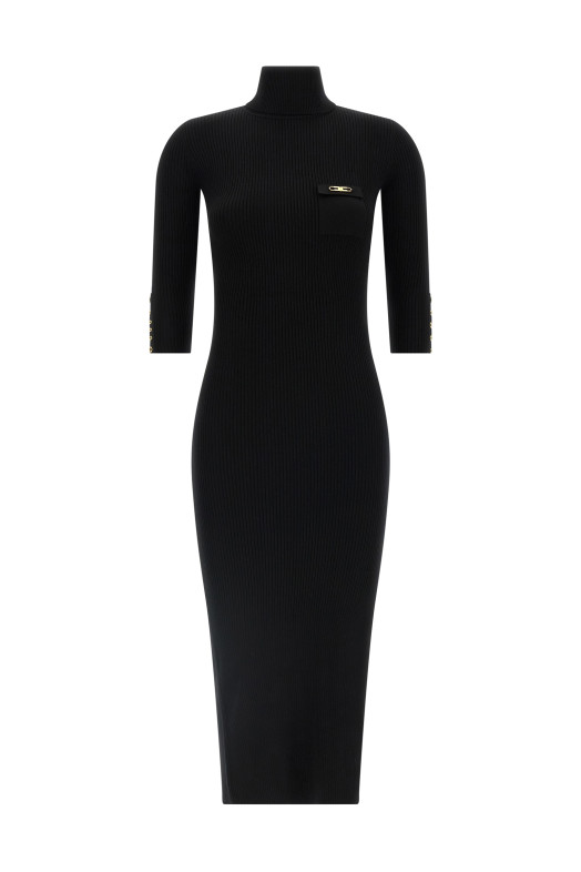Трикотажне плаття Чорне ELISABETTA FRANCHI AM23B56E2110 Трикотажне плаття Чорне ELISABETTA FRANCHI AM23B56E2110