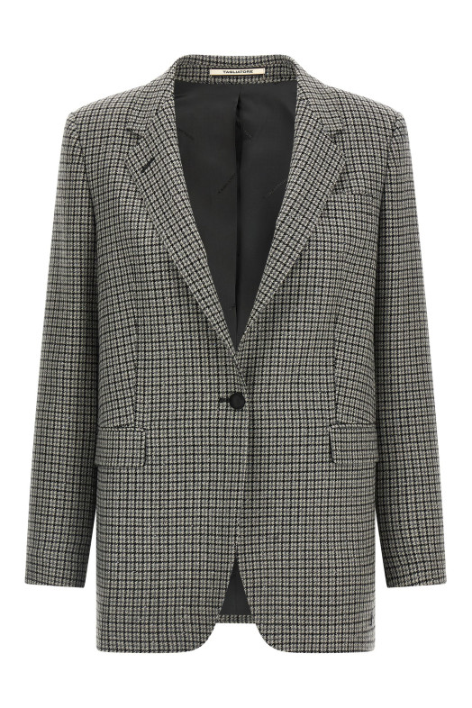 Оверсайз-жакет серого цвета TAGLIATORE JADRIANNE11B340329EG950 Оверсайз-жакет серого цвета TAGLIATORE JADRIANNE11B340329EG950