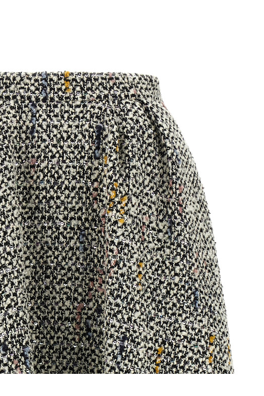 Твидовая юбка Белая ALESSANDRA RICH FABX4221F45890822 Твидовая юбка Белая ALESSANDRA RICH FABX4221F45890822