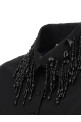 Сорочка з намистинами Чорна ALBERTA FERRETTI A020966390555 Сорочка з намистинами Чорна ALBERTA FERRETTI A020966390555