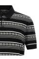 Knitted polo shirt Black-grey Knitted polo shirt Black-grey
