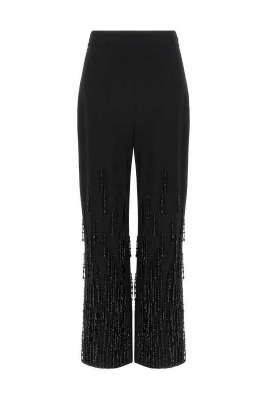 Брюки с бусинами Черные ALBERTA FERRETTI A031066390555 Брюки с бусинами Черные ALBERTA FERRETTI A031066390555