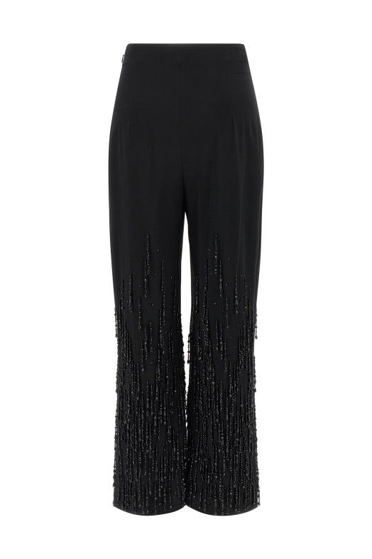 Брюки с бусинами Черные ALBERTA FERRETTI A031066390555 Брюки с бусинами Черные ALBERTA FERRETTI A031066390555