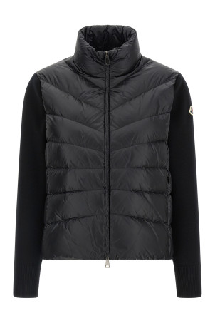 Куртка з трикотажними рукавами Чорна MONCLER K20939B00024M1131999