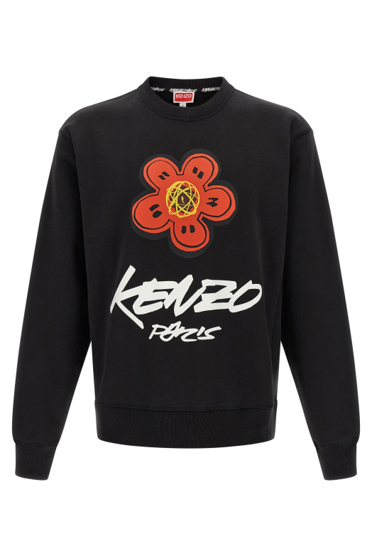 Свитшот с логотипом Черный KENZO FF65SW2524MC99J