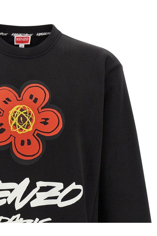 Свитшот с логотипом Черный KENZO FF65SW2524MC99J