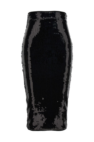 Сетчатая юбка миди Черный ALEXANDRE VAUTHIER (232SK1904BLACK)