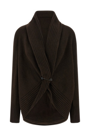Кардиган-брошка коричневий ALBERTA FERRETTI A090366010101 Кардиган-брошка коричневий ALBERTA FERRETTI A090366010101