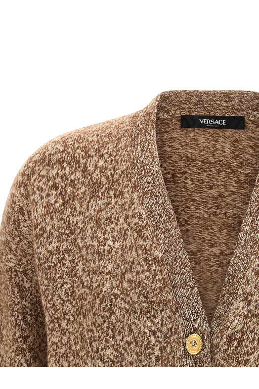 VERSACE 'Medusa '95' кардиган з ґудзиками Бежевий 10134371A154512NG70 VERSACE 'Medusa '95' кардиган з ґудзиками Бежевий 10134371A154512NG70