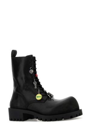 Black leather Hummer boots BALENCIAGA (786137WCDA3)