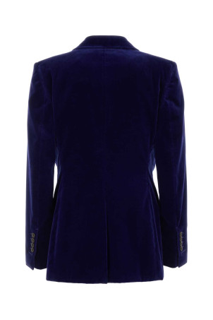 Синий блейзер из эластичного бархата TOM FORD (GI2970FAX1518) Синий блейзер из эластичного бархата TOM FORD (GI2970FAX1518)