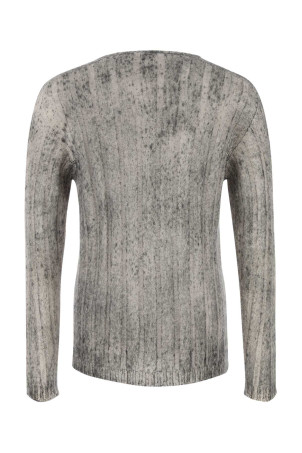 Светр з суміші мохеру сірого кольору GIORGIO ARMANI (GM002284AF20377) Светр з суміші мохеру сірого кольору GIORGIO ARMANI (GM002284AF20377)
