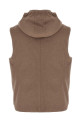 Padded wool vest Beige Padded wool vest Beige