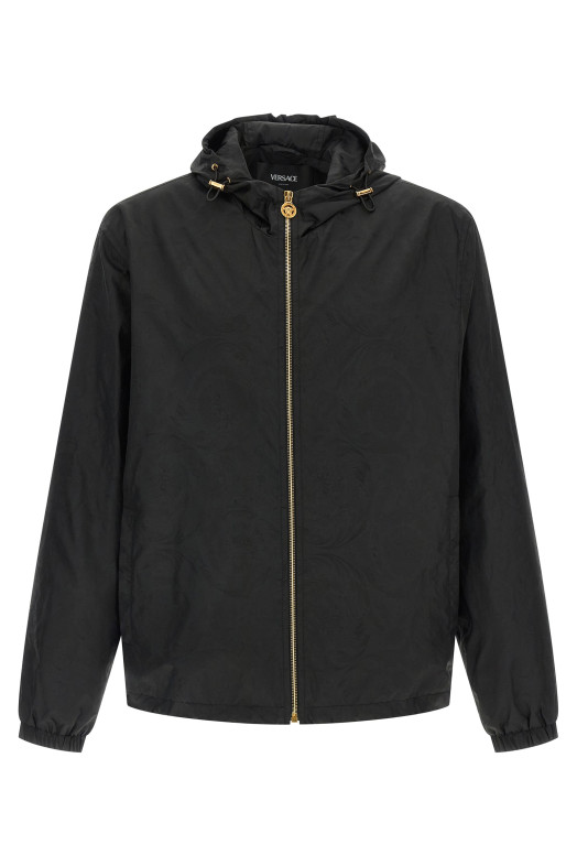 'Barocco' jacquard windbreaker Black 'Barocco' jacquard windbreaker Black