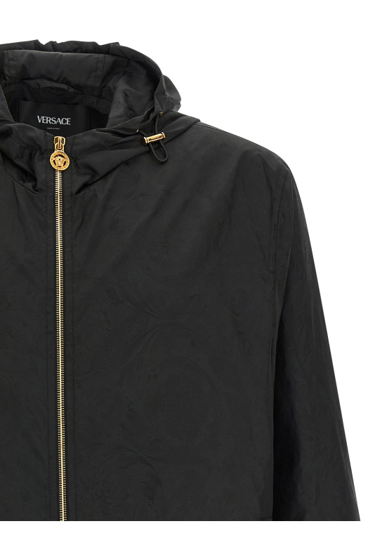 'Barocco' jacquard windbreaker Black 'Barocco' jacquard windbreaker Black