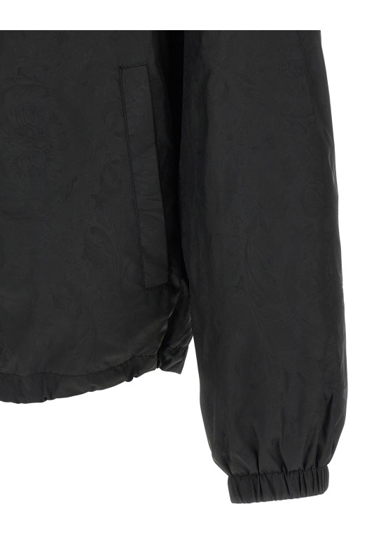 'Barocco' jacquard windbreaker Black 'Barocco' jacquard windbreaker Black