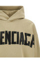 'Ripped Pocket Tape Type' hoodie Beige