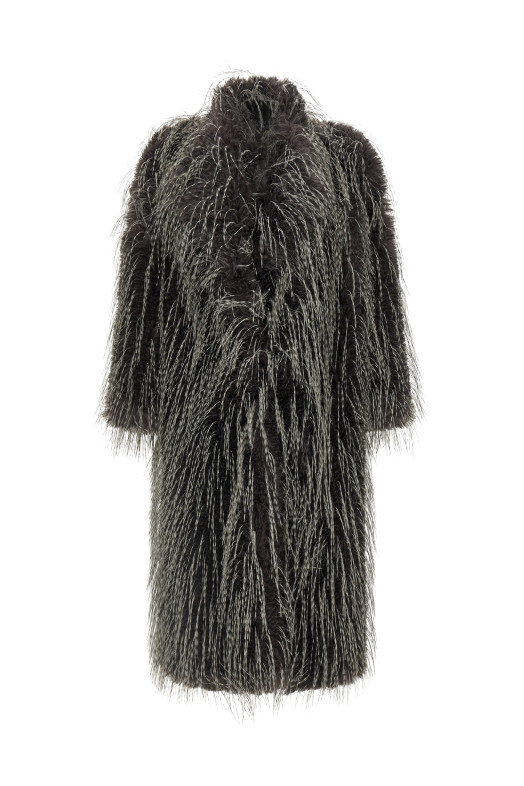 Eco fur long hair Black-grey Eco fur long hair Black-grey