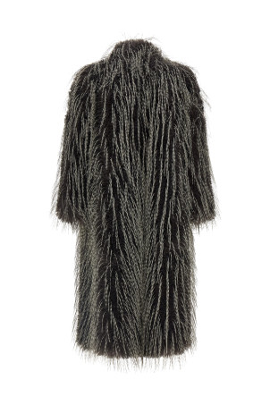 Eco fur long hair Black-grey Eco fur long hair Black-grey